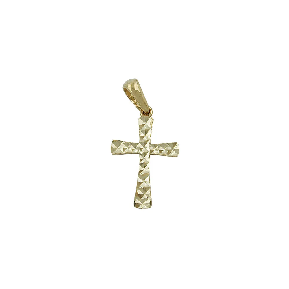 Anhänger Kreuz diamantiert Gold 375