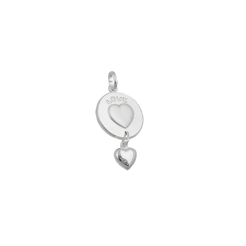 Anhänger LOVE eingraviert Silber 925
