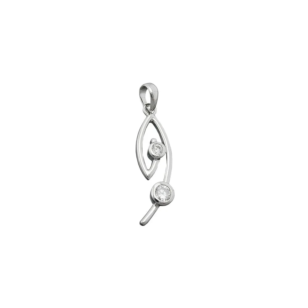 Anhänger mit Zirkonia Silber 925