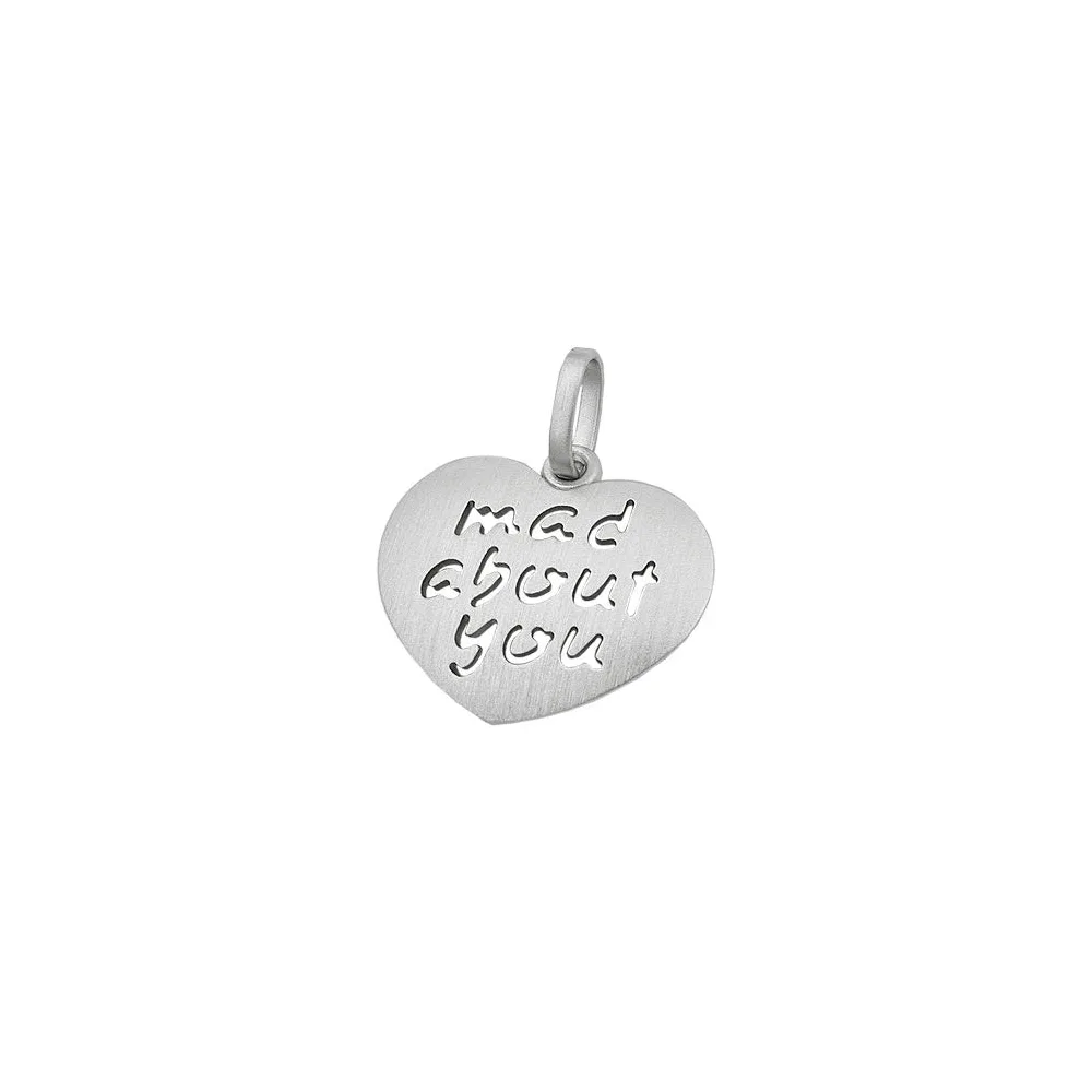 Anhänger Herz -mad about you- Silber 925