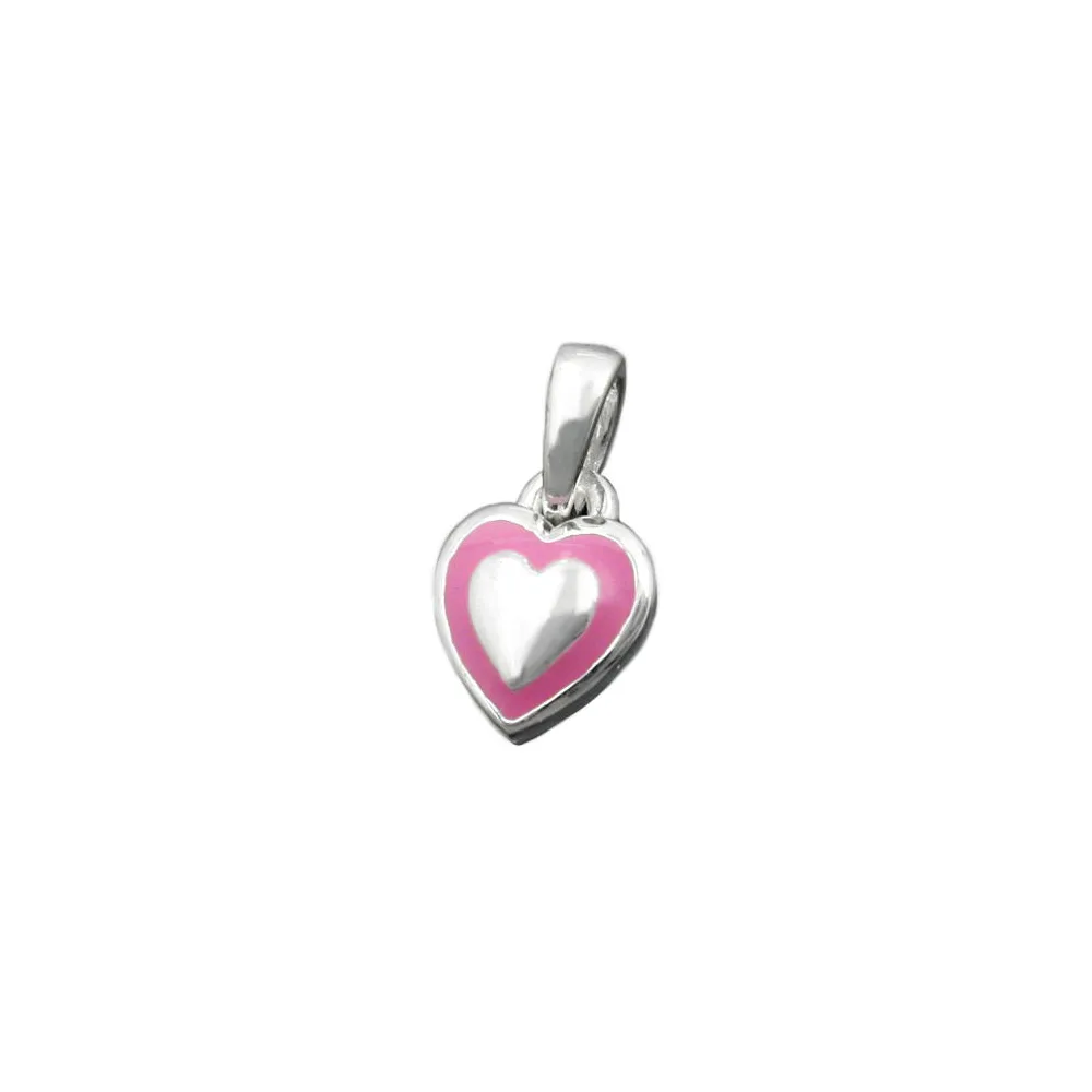 Anhänger kleines Herz rosa Silber 925