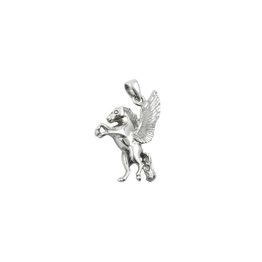 Anhänger Pferd mit Flügel Silber 925