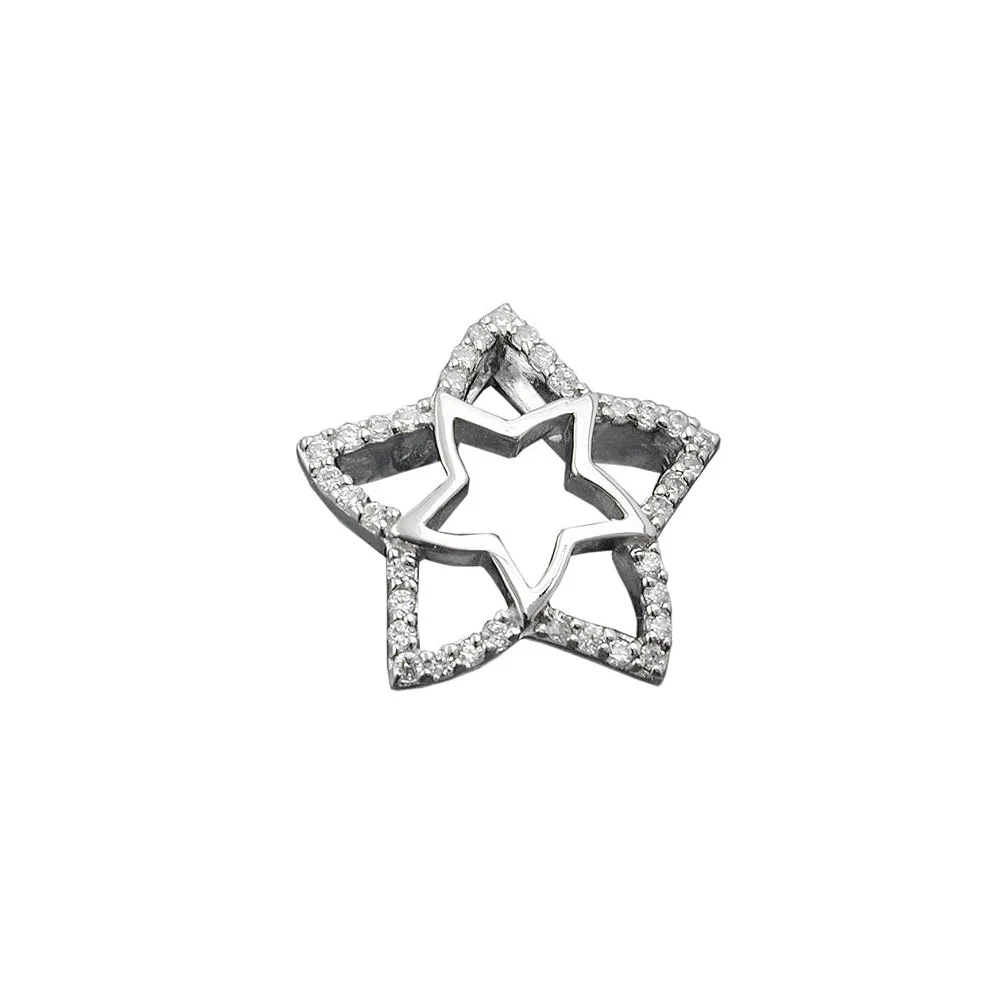 Anhänger Stern mit Zirkonia Silber 925