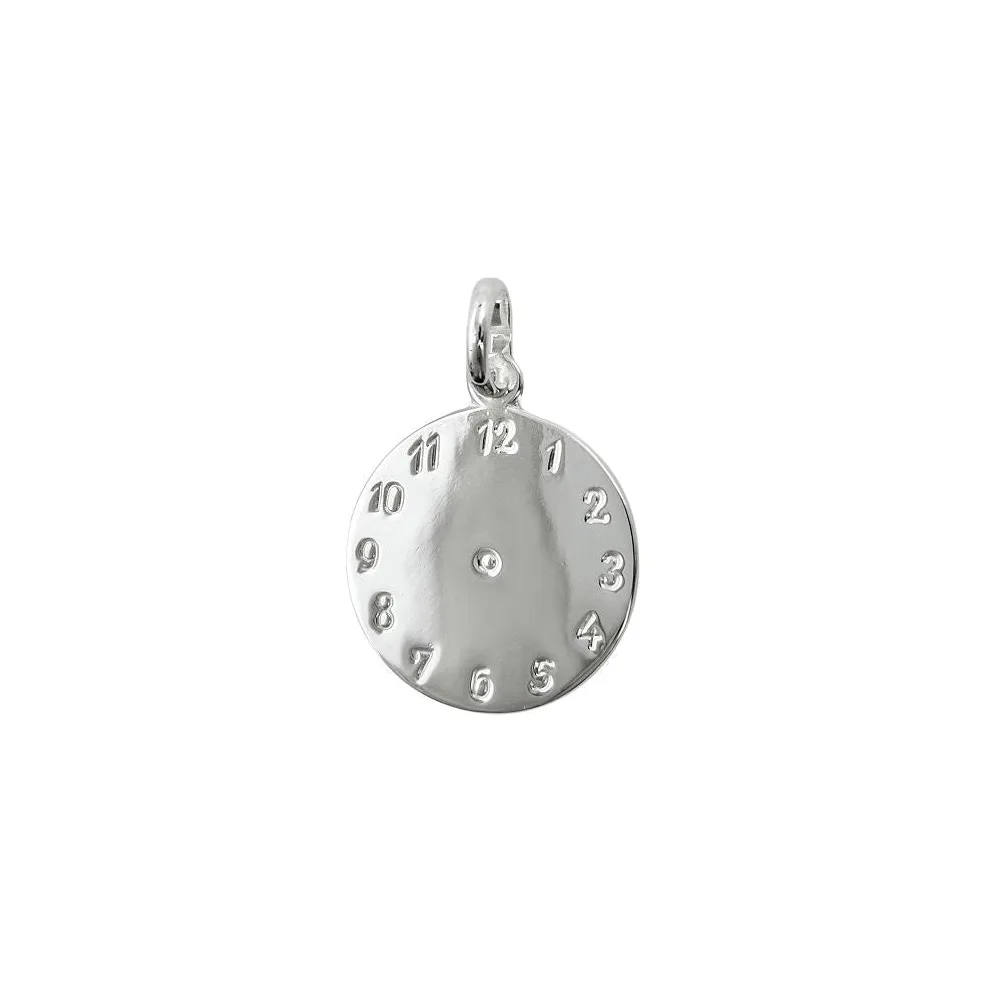 Anhänger Uhr Geburtsanhänger Silber 925