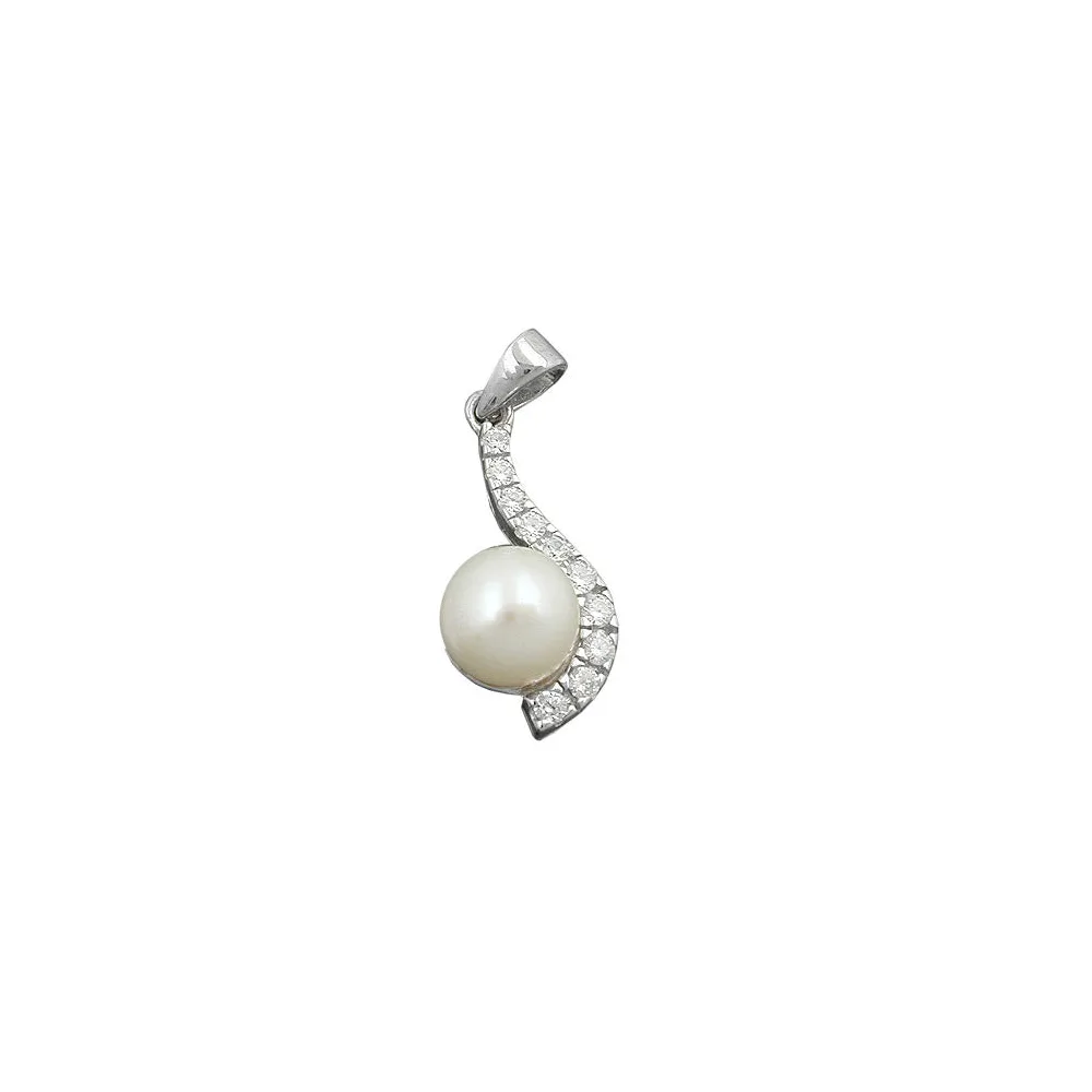 Anhänger Zuchtperle Zirkonia Silber 925