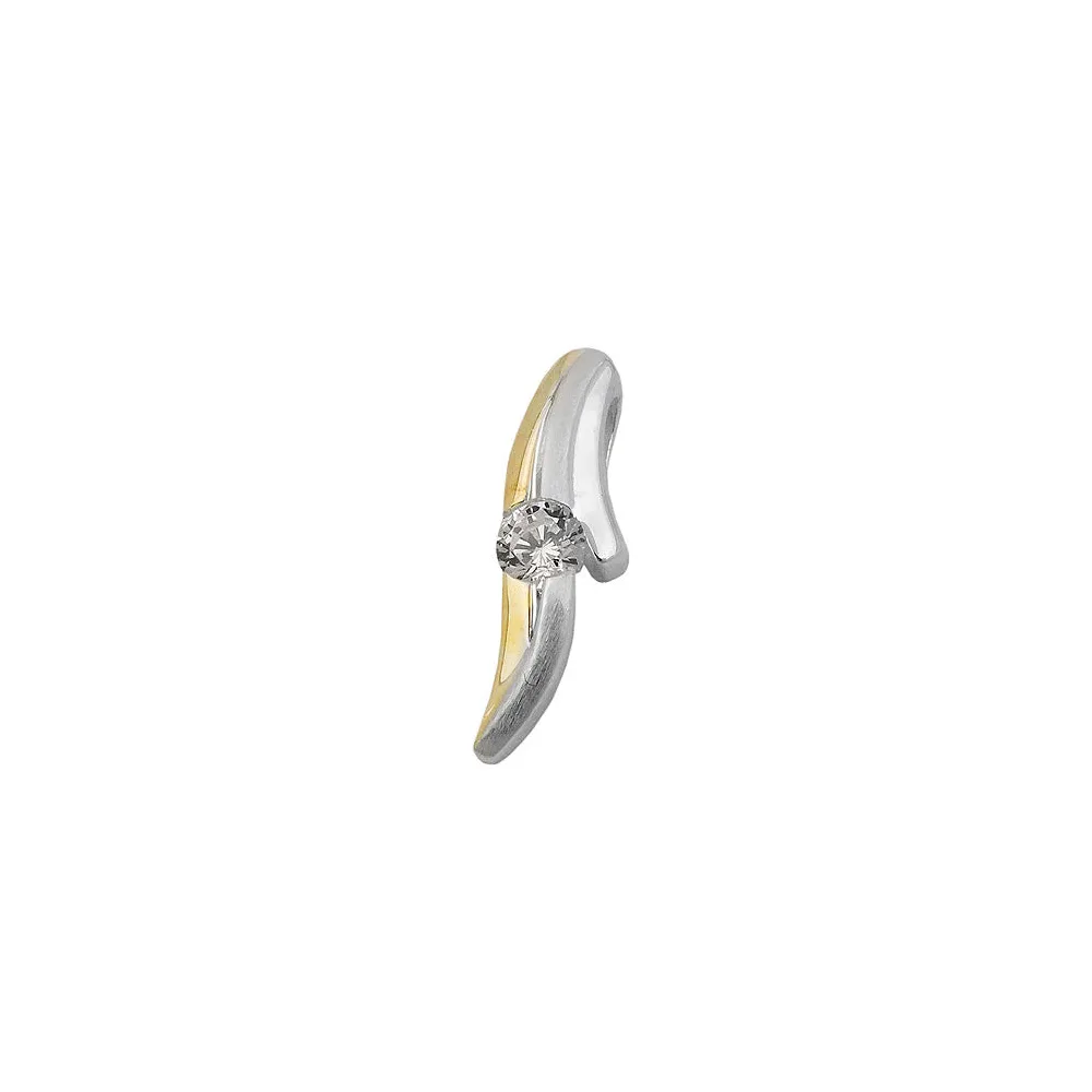 Anhänger bicolor Zirkonia Silber 925