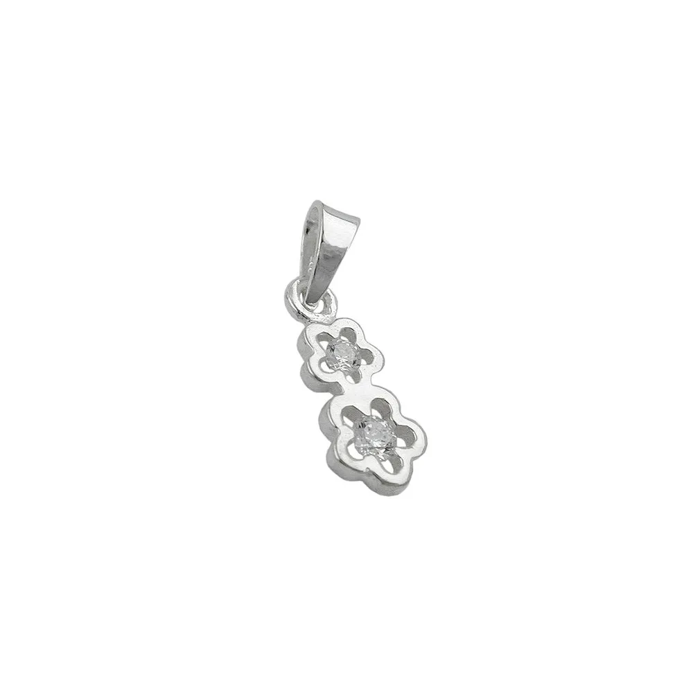 Anhänger Blüten Zirkonia Silber 925