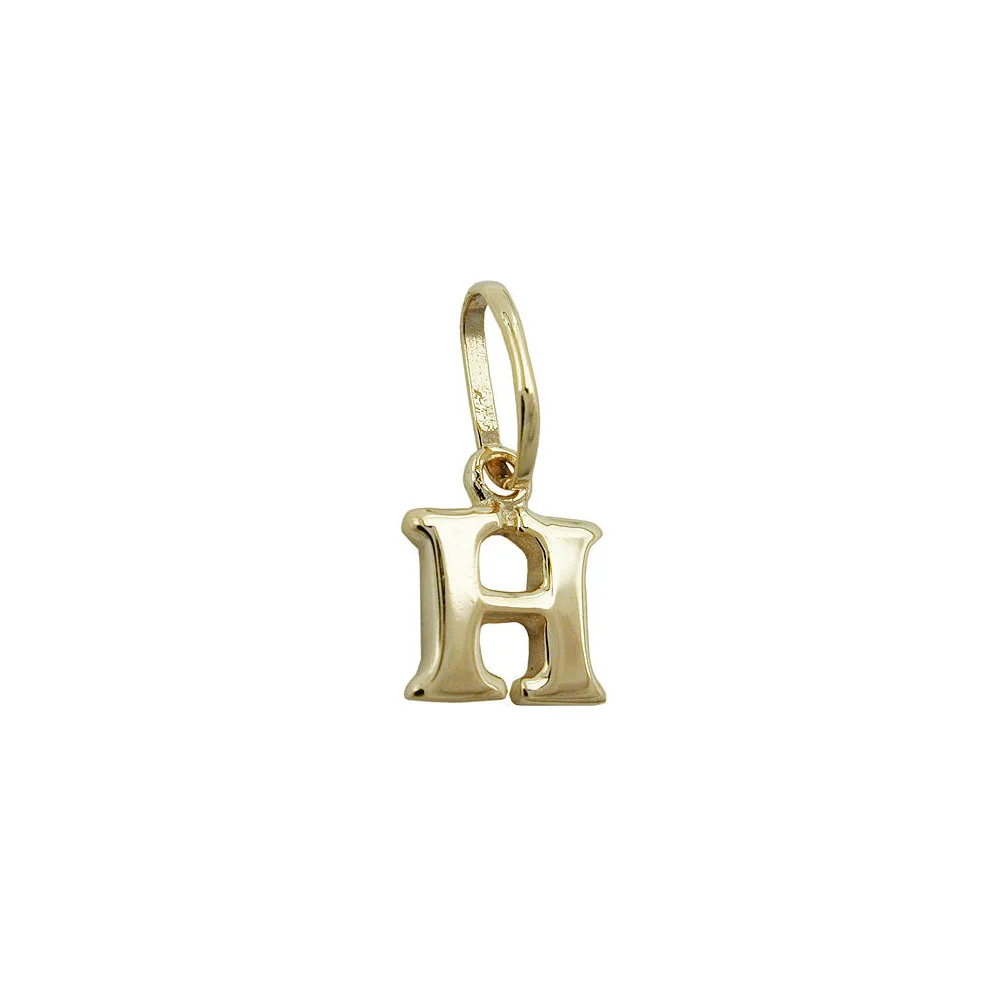 Anhänger Buchstabe H Gold 375