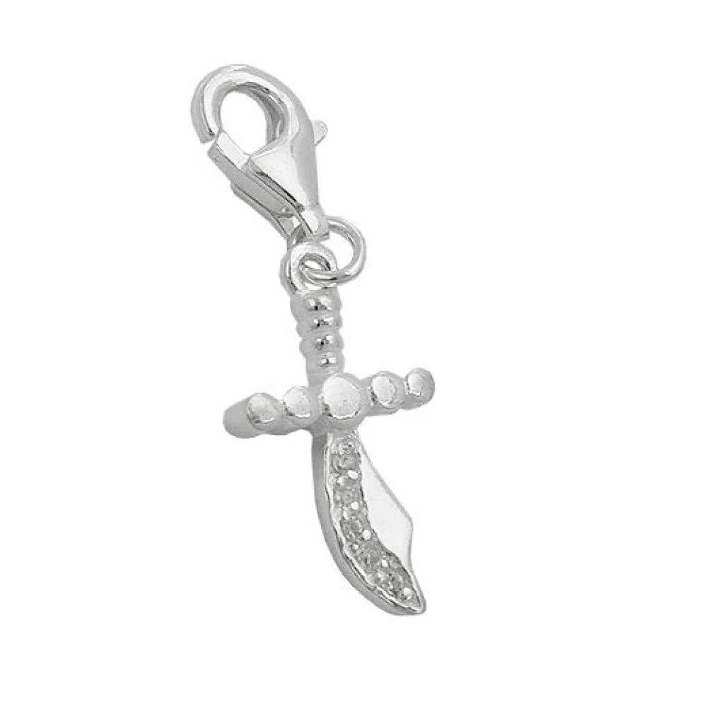 Charm Krummsäbel Silber 925