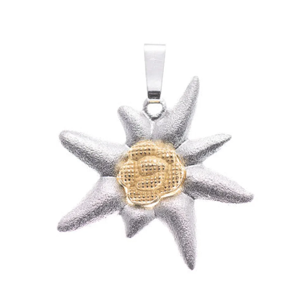 Anhänger Edelweiss 925 Silber ohne Kette