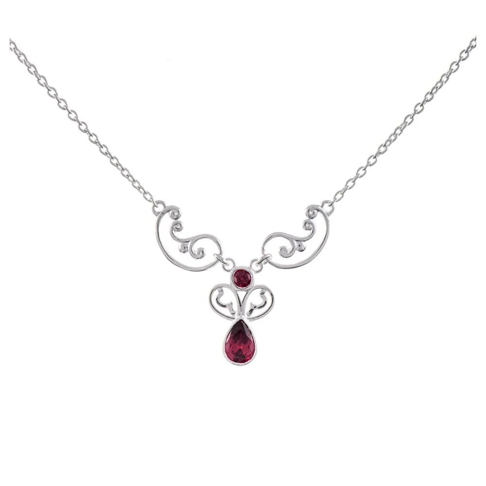 Collier 925 Silber Zirkonia beere