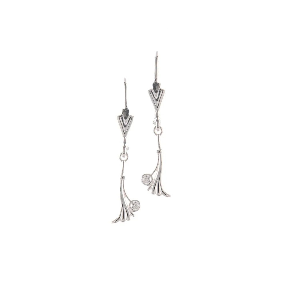 Ohrringe 925 Silber Zirkonia weiss