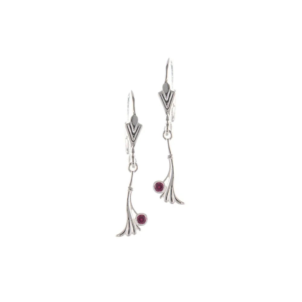 Ohrringe 925 Silber Zirkonia beere