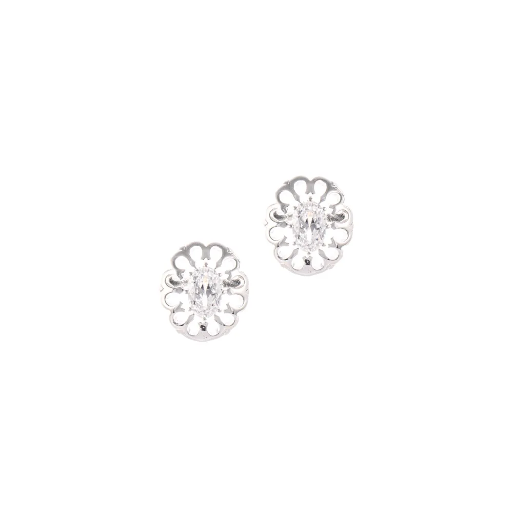 Ohrstecker 925 Silber Zirkonia weiss