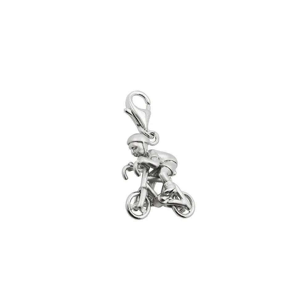 Charm Fahrradfahrer Silber 925