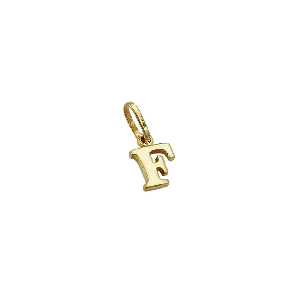 Anhänger Buchstabe F Gold 375