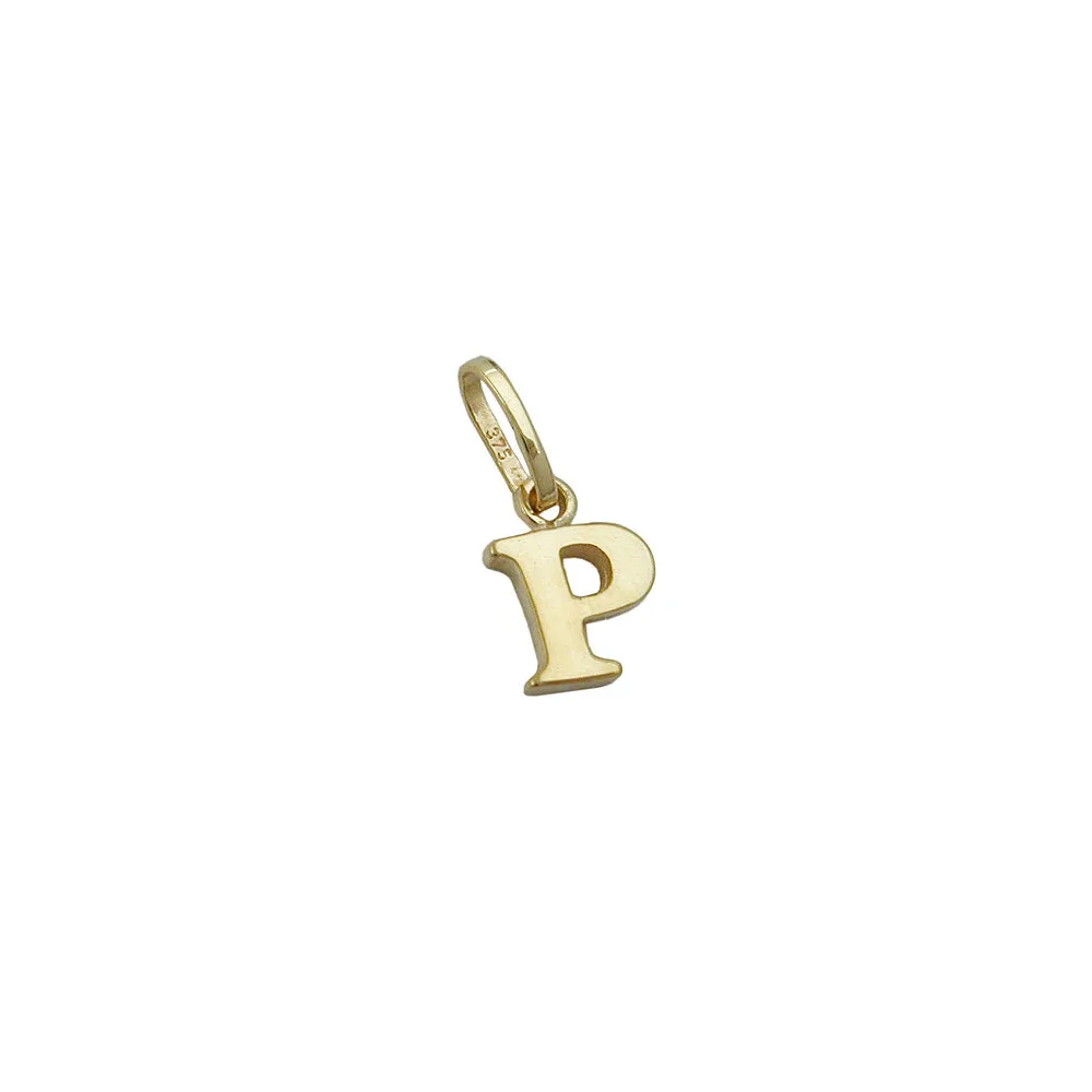 Anhänger Buchstabe P Gold 375