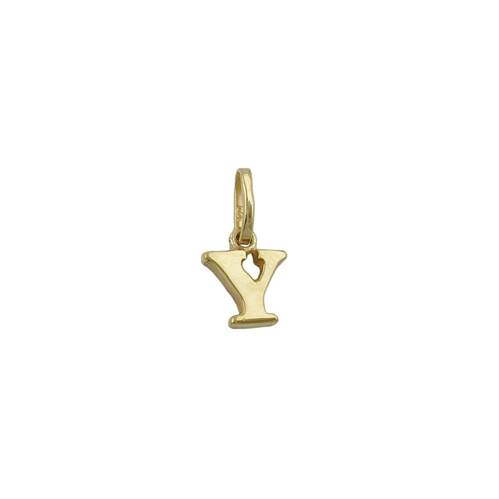 Anhänger Buchstabe Y Gold 375