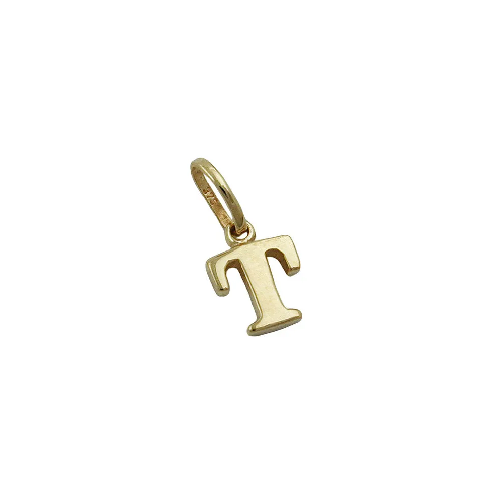 Anhänger Buchstabe T Gold 375