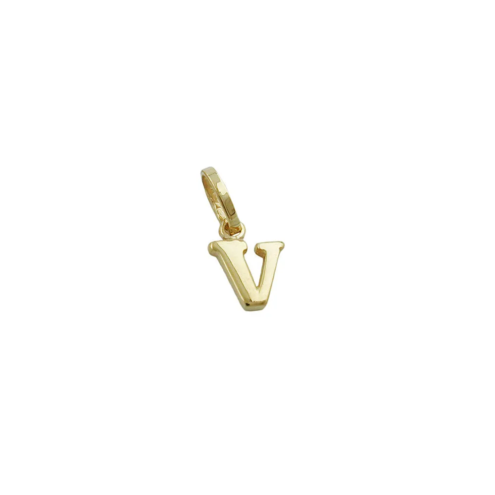 Anhänger Buchstabe V Gold 375