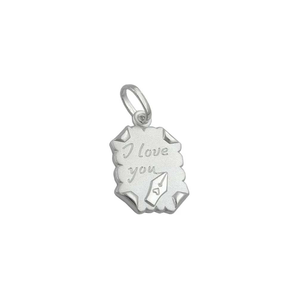 Anhänger Brief -I love you- Silber 925