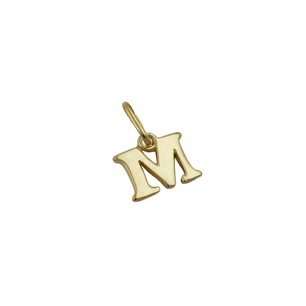 Anhänger Buchstabe M Gold 375