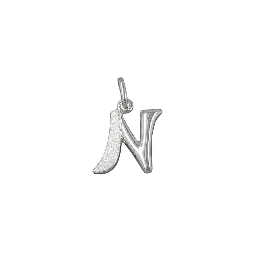 Anhänger Buchstabe N Silber 925