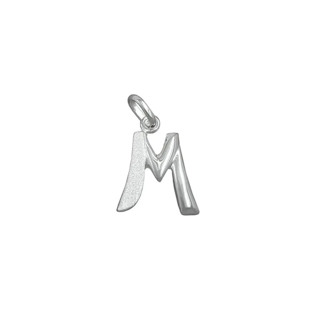 Anhänger Buchstabe M Silber 925