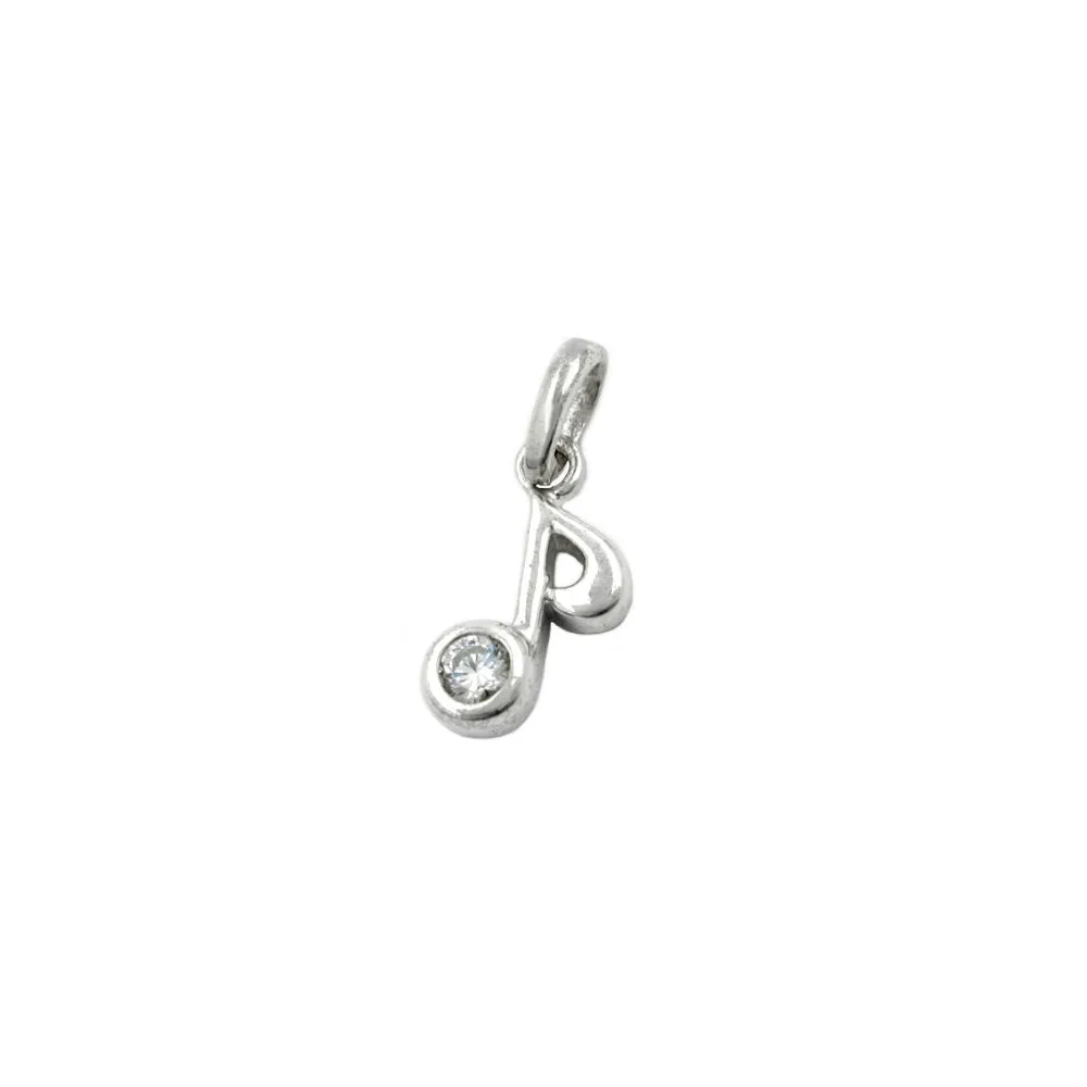 Anhänger Musiknote Zirkonia Silber 925