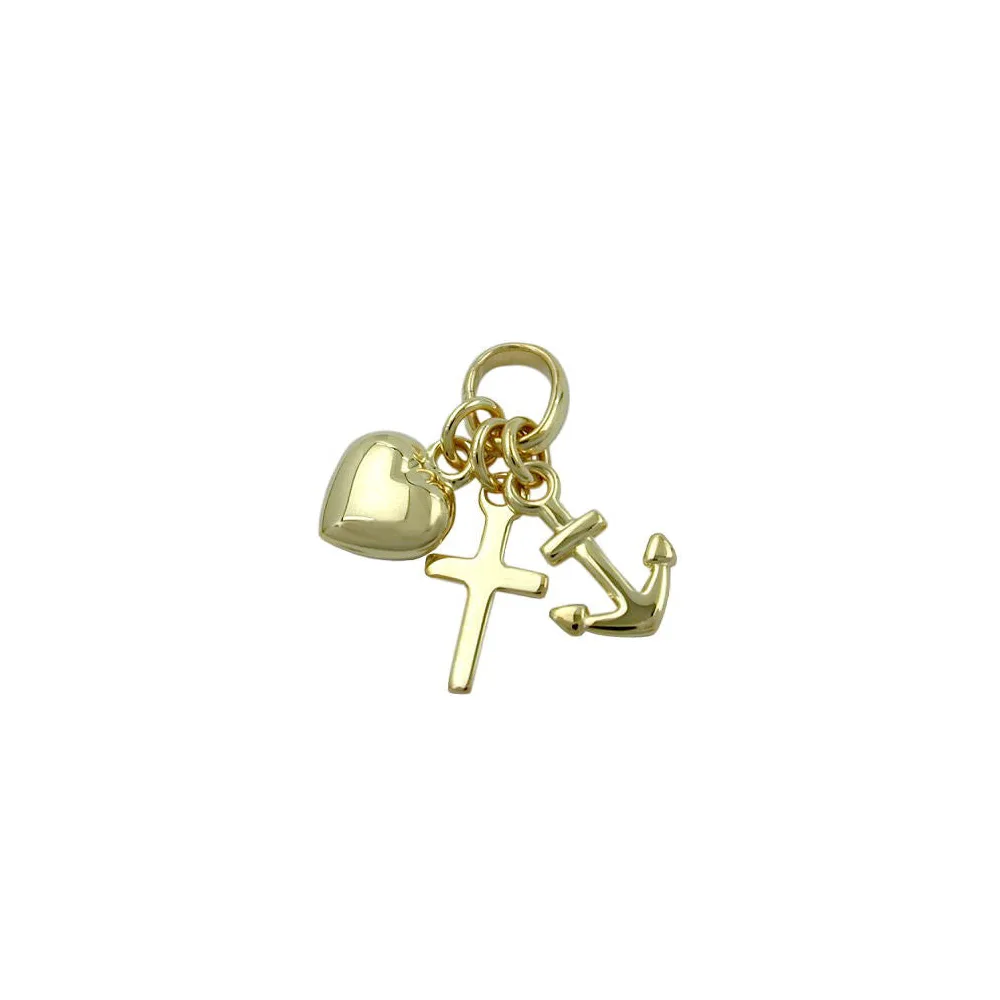 Anhänger Glaube-Liebe-Hoffnung Gold 375