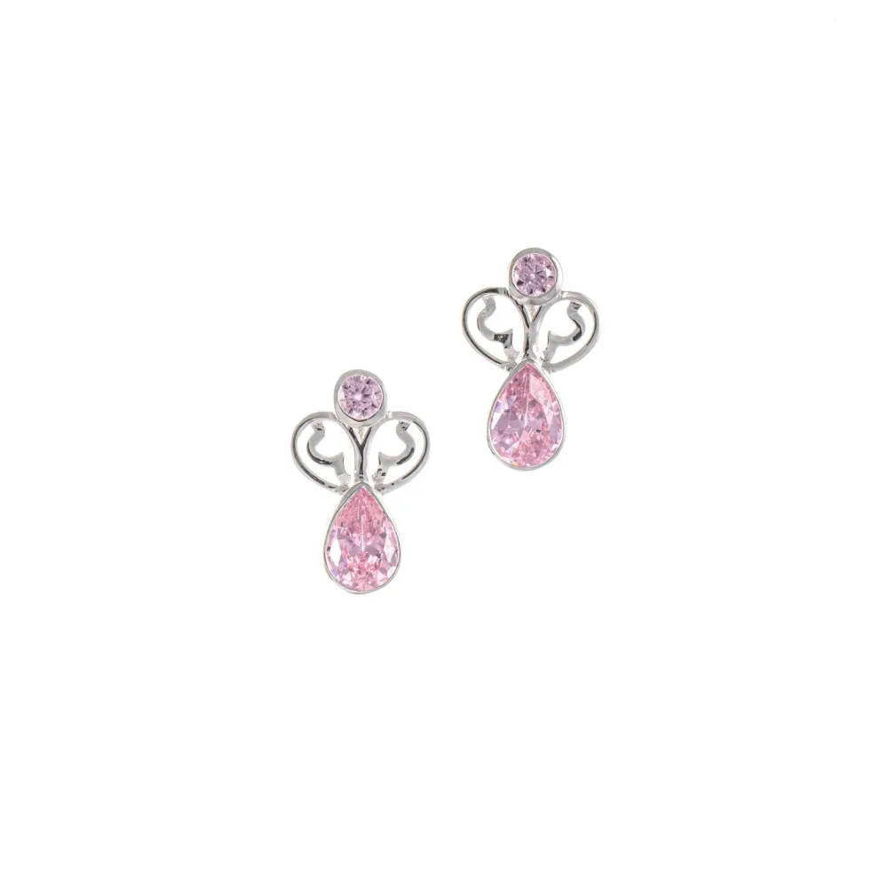 Ohrstecker 925 Silber Zirkonia rosa