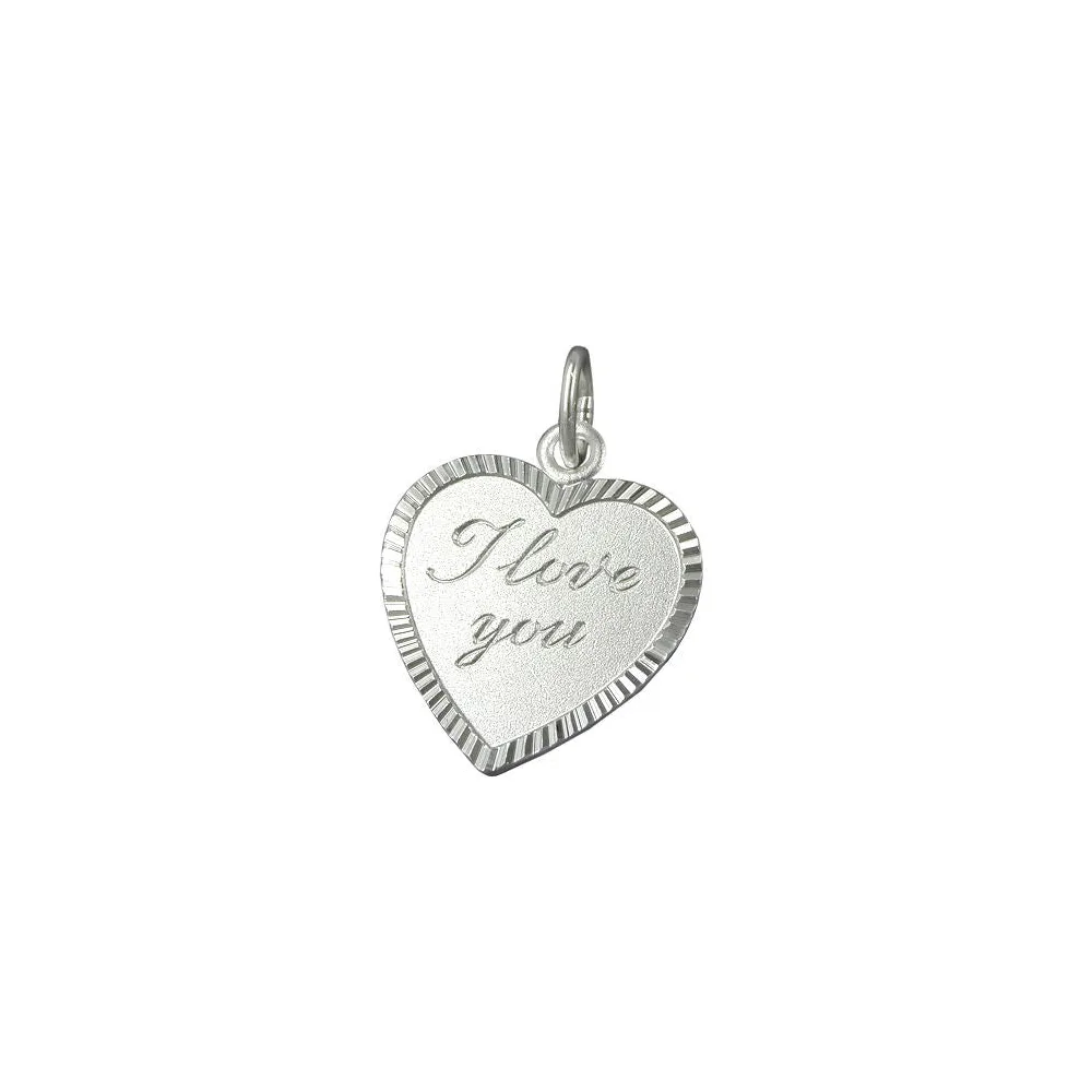 Anhänger Herz -I love you- Silber 925
