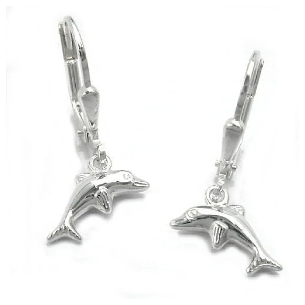 Ohrringe Brisur Delfin rechts-links Silber 925