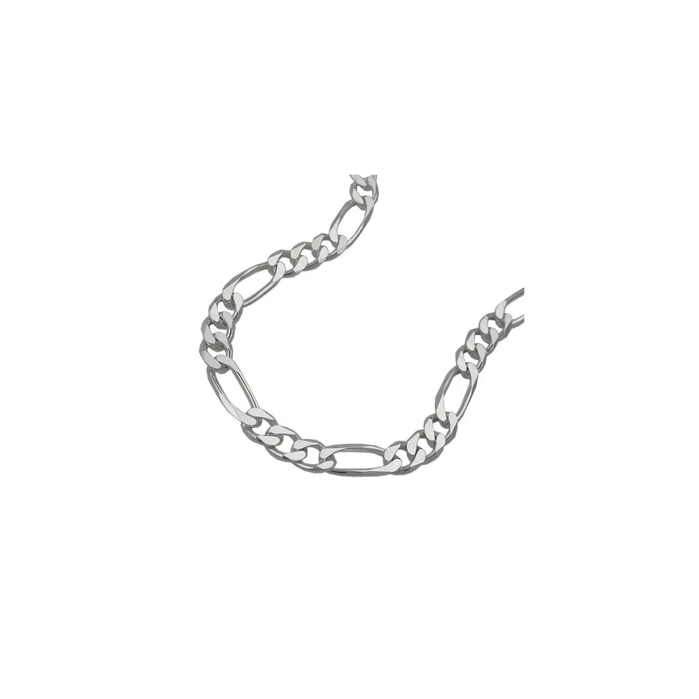 Armband Figaro flach 19cm Silber 925