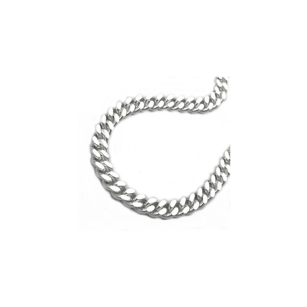 Armband Panzerkette 2x diam Silber 925