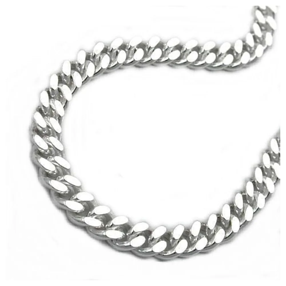 Armband Panzerkette 2x diam Silber 925