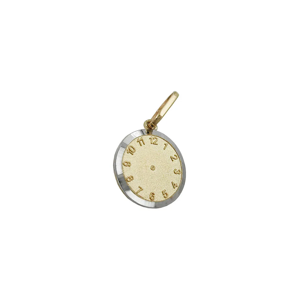 Anhänger Taufuhr bicolor Gold 375