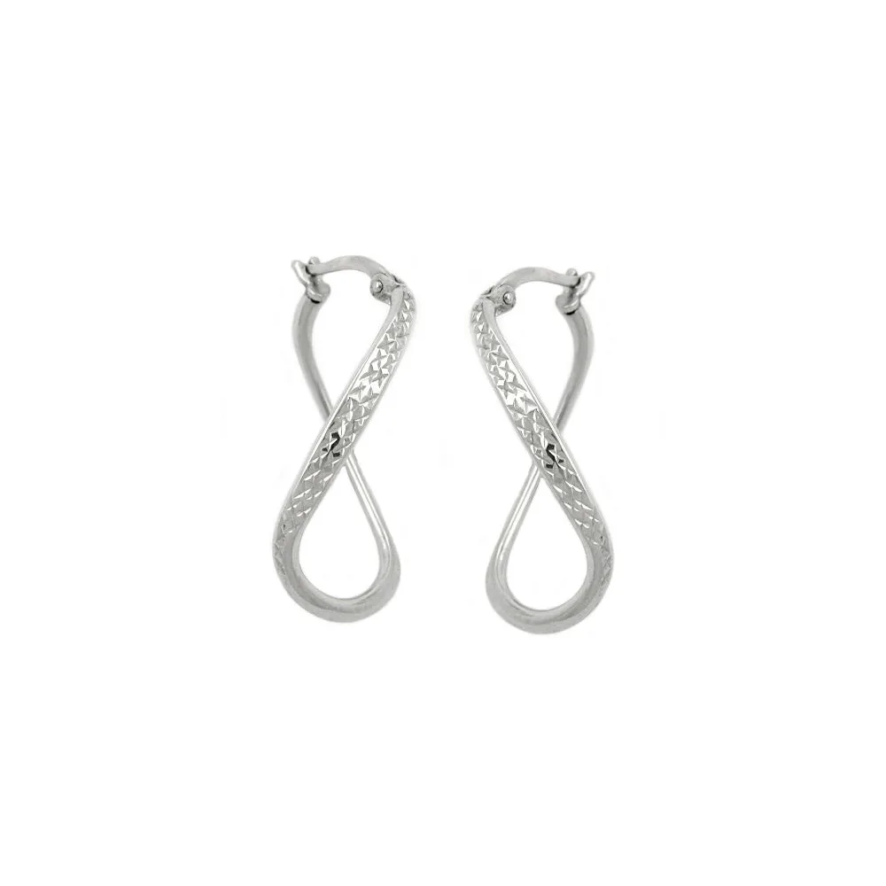 Creolen oval rhodiniert Silber 925