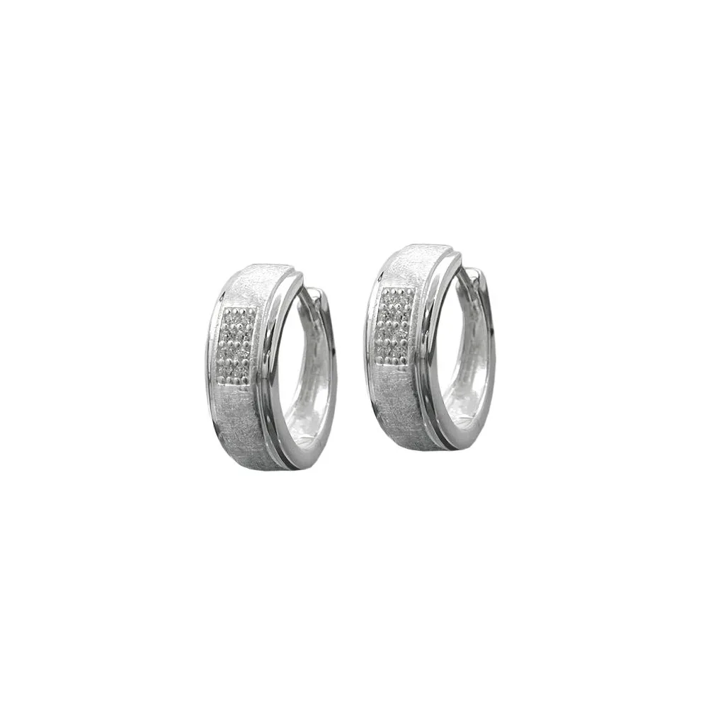 Creolen mit Zirkonia Silber 925
