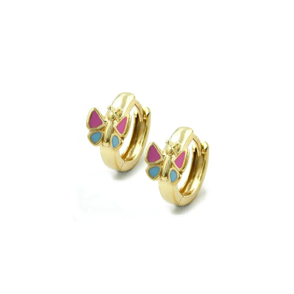 Creolen Schmetterling Gold 375