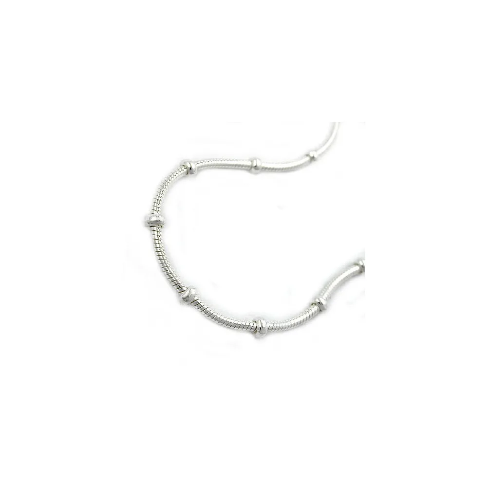 Kette Schlange symmetrisch Silber 925-42