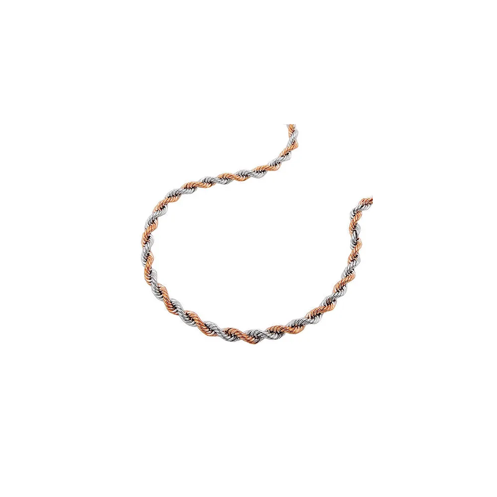 Kette Kordelkette bicolor Gold 375-45