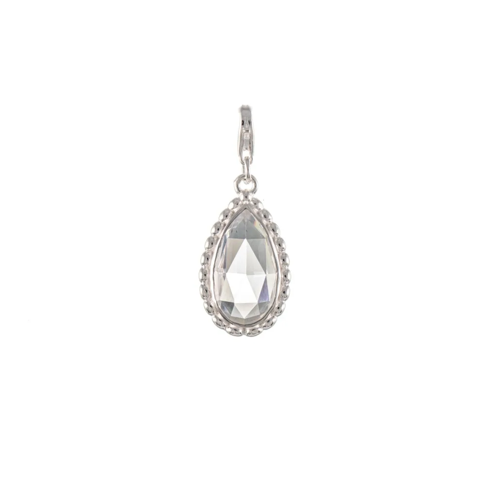 Wechselstein für Collier Signature 925 Silber weiss