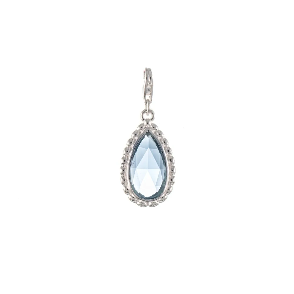 Wechselstein für Collier Signature 925 Silber hellblau