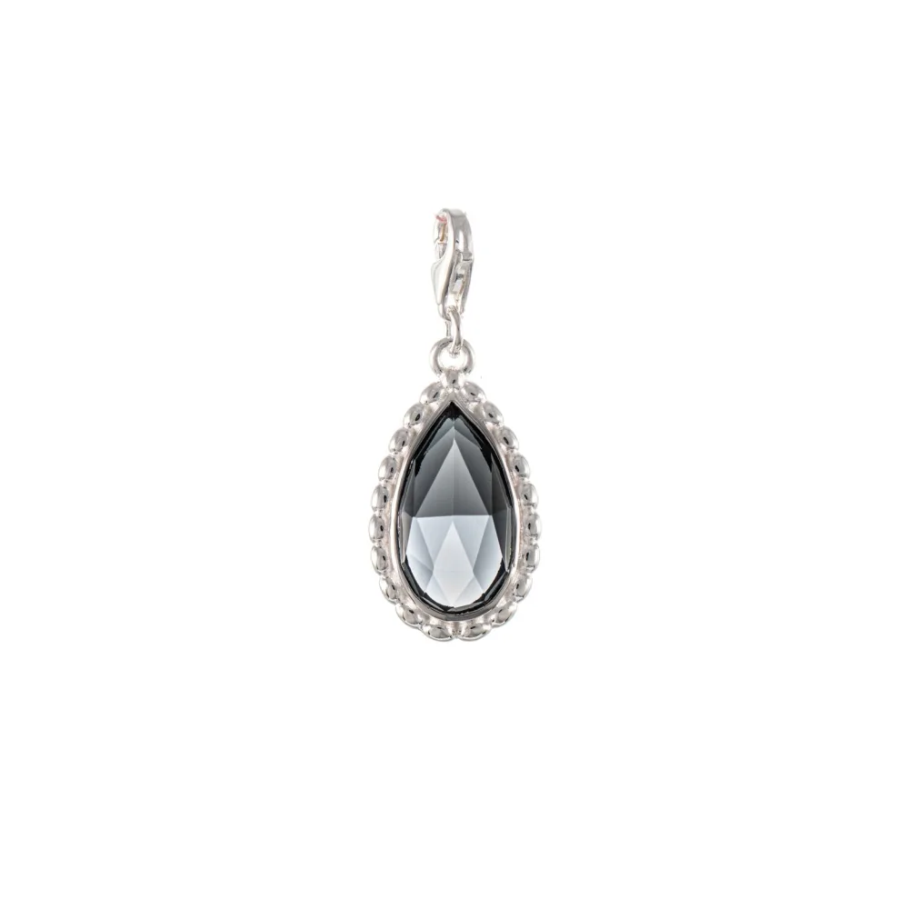 Wechselstein für Collier Signature 925 Silber anthrazit