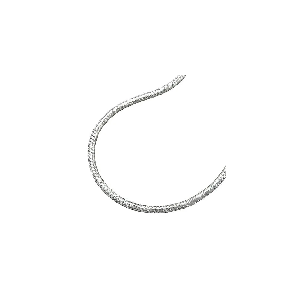 Kette Schlange 1 3mm rund Silber 925-36