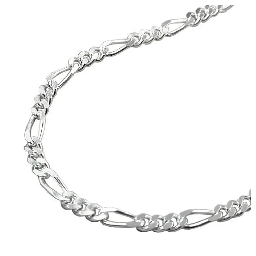 Kette Figaro Panzer 45cm Silber 925-45