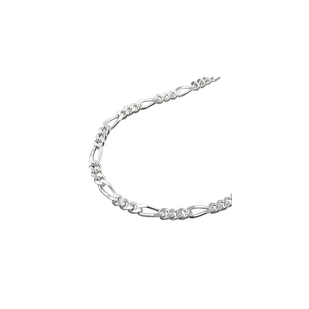 Kette Figaro Panzer 45cm Silber 925-50