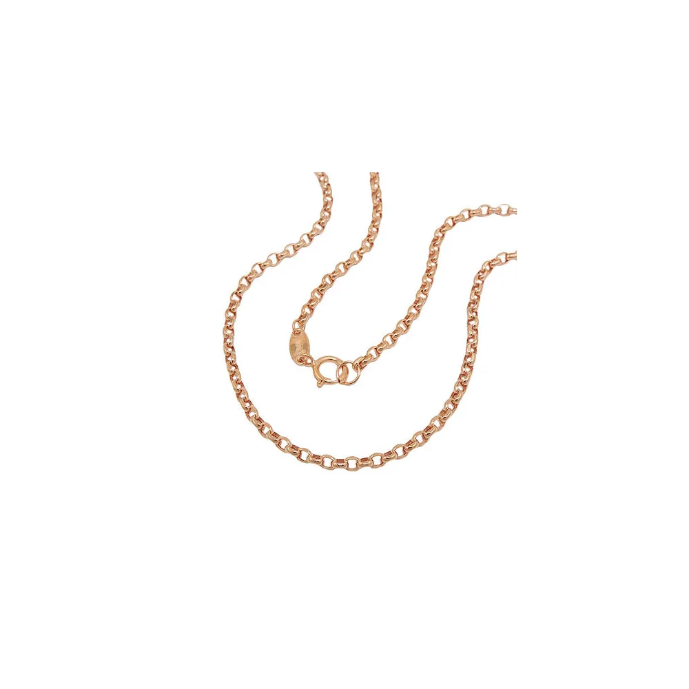Kette Ankerkette rund 9Kt Rotgold 45cm-45