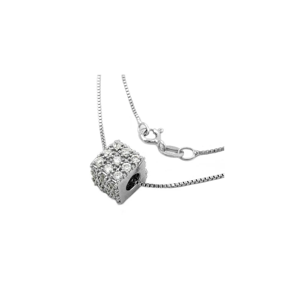 Collier rhodiniert Silber 925
